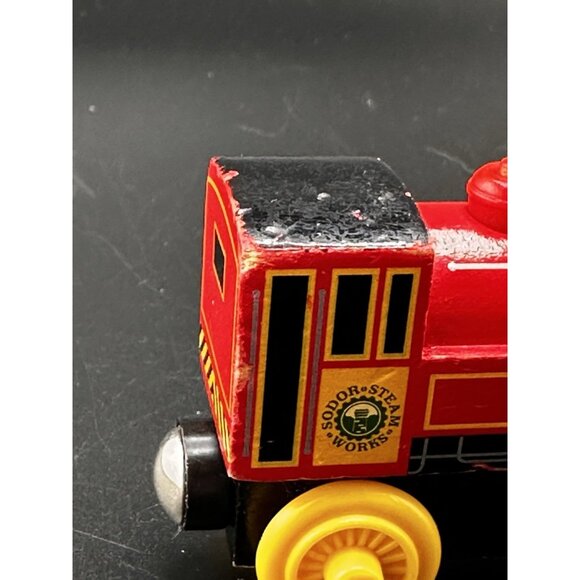 Thomas Wooden Railway Victor Steam Works Train Engine 2003 Learning Curve Vtg - Picture 4 of 13